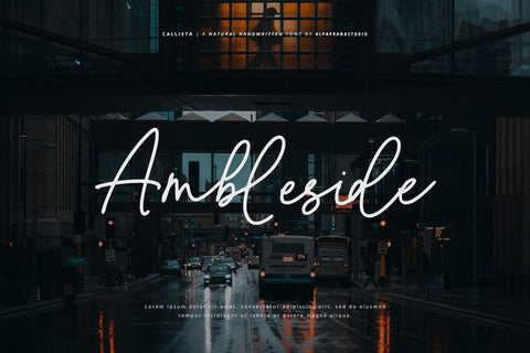 Callista - Signature Font Font Alpaprana Studio 