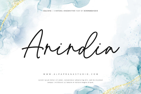 Callista - Signature Font Font Alpaprana Studio 