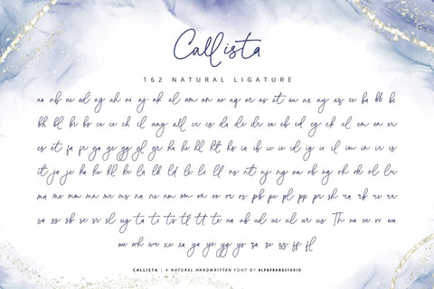 Callista - Signature Font Font Alpaprana Studio 