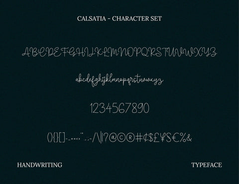 Calsatia Modern Handwritten Font Font inferno.studio3 