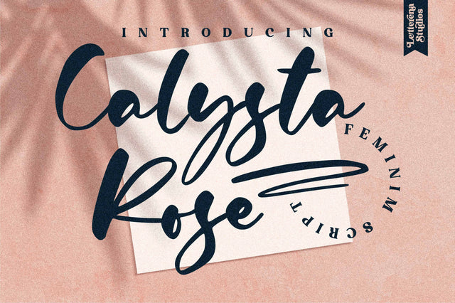 Calysta Rose Font Letterena Studios 