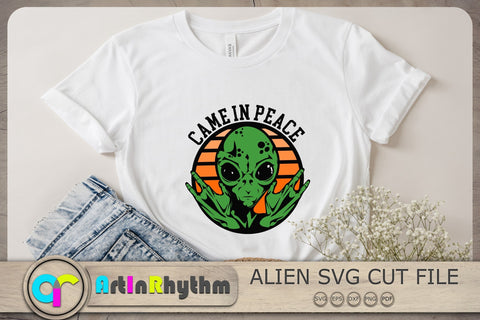 Came in peace Svg, Alien Svg, Alien Clipart, UFO Svg SVG Artinrhythm shop 