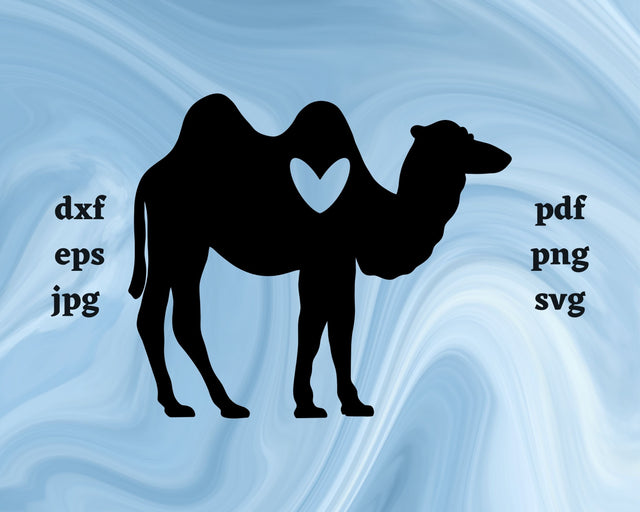 Camel Heart SVG Cut File SVG Northern Light SVG 