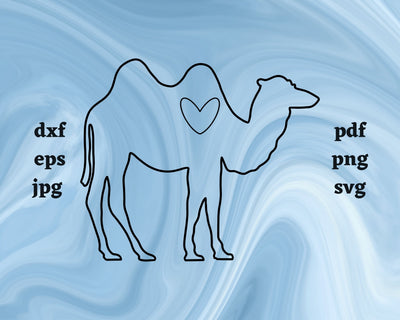 Camel Heart SVG Cut File SVG Northern Light SVG 