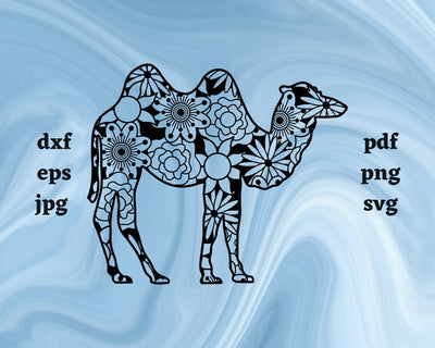 Camel Mandala SVG Cut File SVG Northern Light SVG 