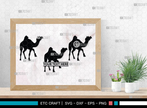 Camel Monogram, Camel Silhouette, Camel SVG, Desert Animal Svg, Black Camel Svg, Wild Animal Svg, SB00234 SVG ETC Craft 