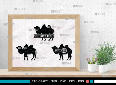 Camel Monogram, Camel Silhouette, Camel SVG, Desert Animal Svg, Black Camel Svg, Wild Animal Svg, SB00234 SVG ETC Craft 