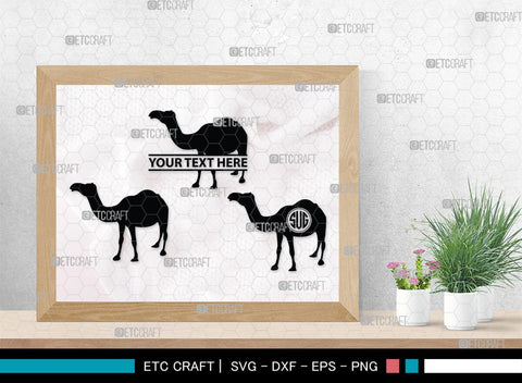 Camel Monogram, Camel Silhouette, Camel SVG, Desert Animal Svg, Black Camel Svg, Wild Animal Svg, SB00234 SVG ETC Craft 