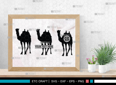 Camel Monogram, Camel Silhouette, Camel SVG, Desert Animal Svg, Black Camel Svg, Wild Animal Svg, SB00234 SVG ETC Craft 