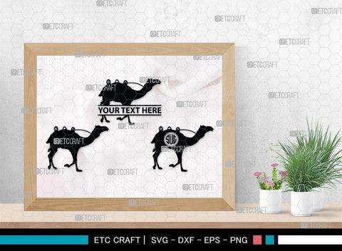 Camel Monogram, Camel Silhouette, Camel SVG, Desert Animal Svg, Black Camel Svg, Wild Animal Svg, SB00234 SVG ETC Craft 