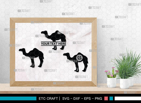 Camel Monogram, Camel Silhouette, Camel SVG, Desert Animal Svg, Black Camel Svg, Wild Animal Svg, SB00234 SVG ETC Craft 