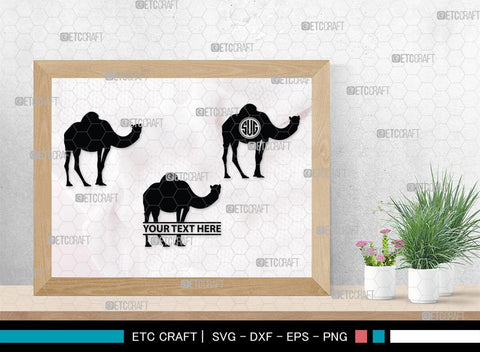 Camel Monogram, Camel Silhouette, Camel SVG, Desert Animal Svg, Black Camel Svg, Wild Animal Svg, SB00234 SVG ETC Craft 