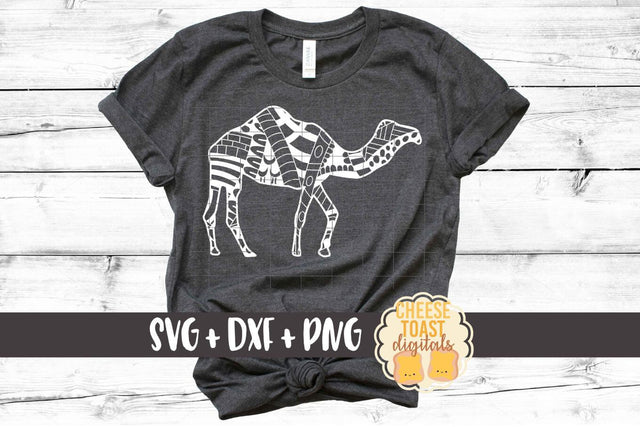 Camel - Zen Doodle Art - Animal SVG PNG DXF Files SVG Cheese Toast Digitals 