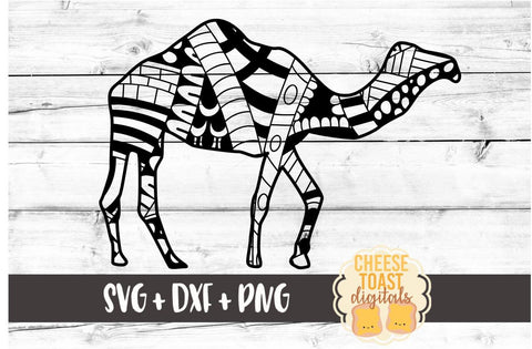 Camel - Zen Doodle Art - Animal SVG PNG DXF Files SVG Cheese Toast Digitals 