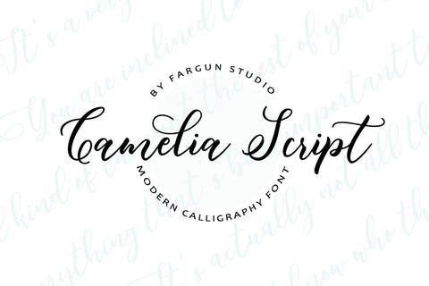 Camelia Script Font Fargun Studio 