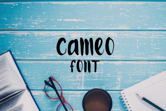 Cameo Font Font Carina Gardner