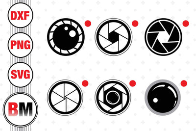 Camera Lens SVG, PNG, DXF Files SVG BMDesign 