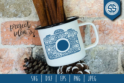 Camera Mandala Zentangle Bundle - Set of 12 SVG SVG SavoringSurprises 