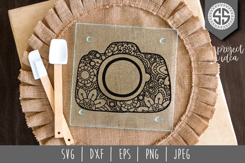Camera Mandala Zentangle Bundle - Set of 12 SVG SVG SavoringSurprises 