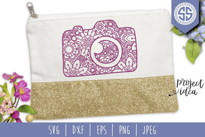 Camera Mandala Zentangle SVG SavoringSurprises 