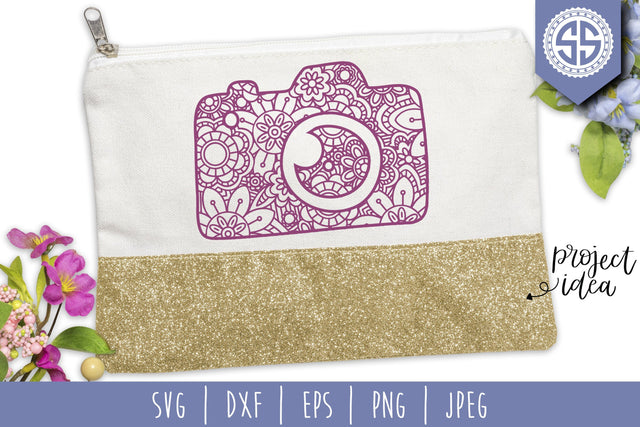 Camera Mandala Zentangle SVG SavoringSurprises 