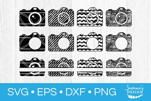 Camera Monogram Bundle SVG SavanasDesign 