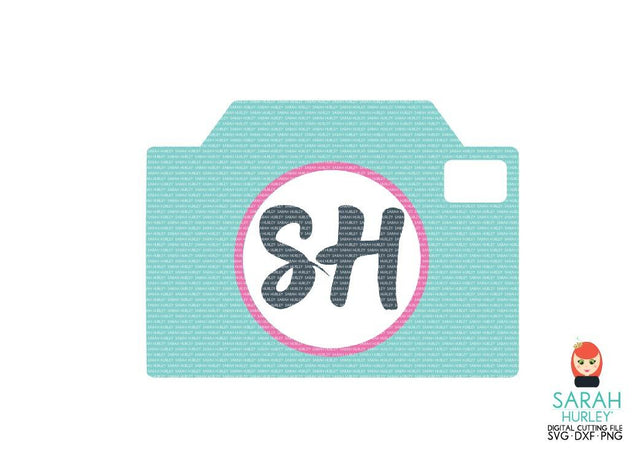 Camera Monogram SVG Sarah Hurley 