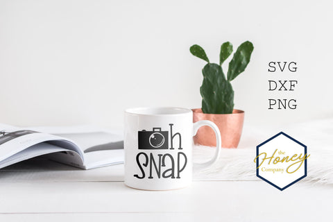 Camera Oh Snap SVG DXF PNG Cut File SVG The Honey Company 