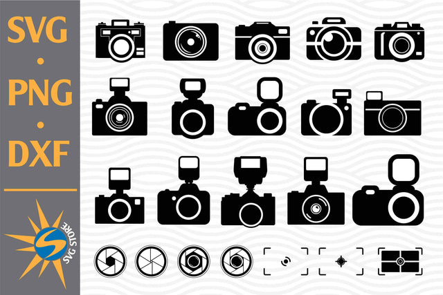 Camera Silhouette SVG, PNG, DXF Digital Files Include SVG SVGStoreShop 