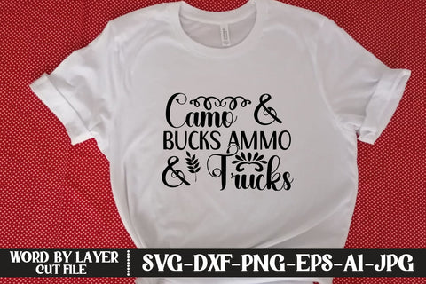 Camo and Bucks Ammo and Trucks SVG MStudio 