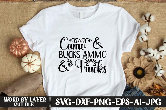 Camo and Bucks Ammo and Trucks SVG MStudio 