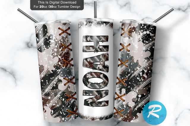 Camo Noah 20 oz / 30 oz Tumbler PNG Sublimation Regulrcrative 