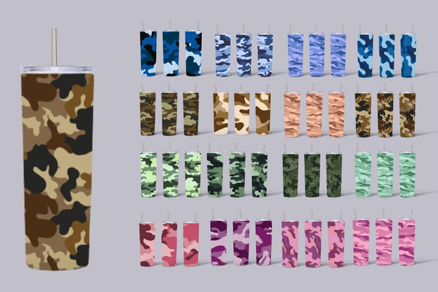 Camo Tumbler Sublimation Sublimation SvgOcean 