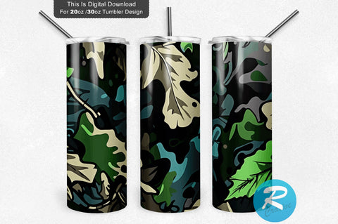 Camouflage 20 oz / 30 oz Tumbler PNG Sublimation Regulrcrative 