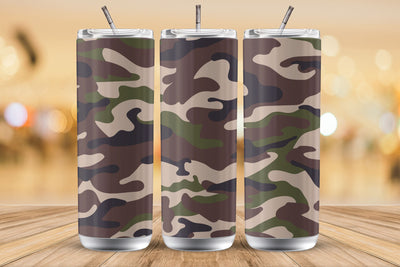 Camouflage 20 Oz Tumbler Wrap Sublimation Design Sublimation MockupSvgVenue 