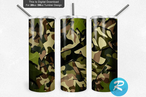 Camouflage Camo 20 oz / 30 oz Tumbler PNG Sublimation Regulrcrative 