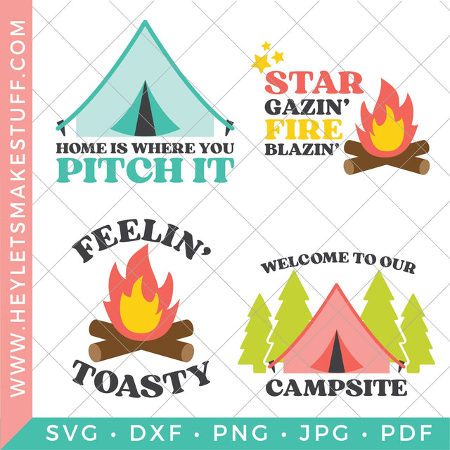 Camp Bundle SVG Hey Let's Make Stuff 