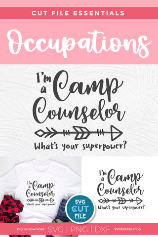 Camp Counselor svg Superpower SVG SVG Cut File 