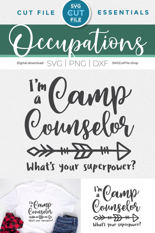 Camp Counselor svg Superpower SVG SVG Cut File 