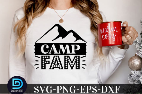 Camp fam, Camping SVG Bundle SVG DESIGNISTIC 