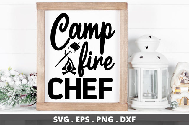 Camp fire chef SVG Designangry 