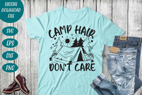 Camp hair don't care svg, Camping cricut, Camping cut files SVG Isabella Machell 