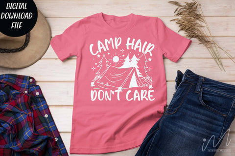 Camp hair don't care svg, Camping cricut, Camping cut files SVG Isabella Machell 