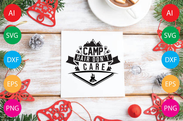 Camp Hair Don't Care SVG CraftlabSvg29 