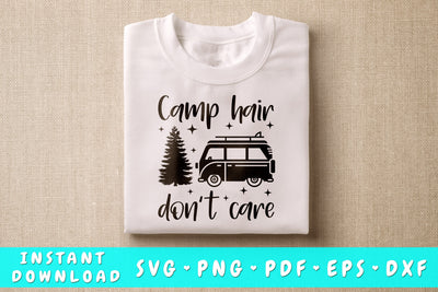 Camp Hair Don't Care SVG SVG HappyDesignStudio 