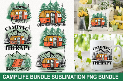 Camp Life Bundle Sublimation PNG Bundle SVG fokiira 