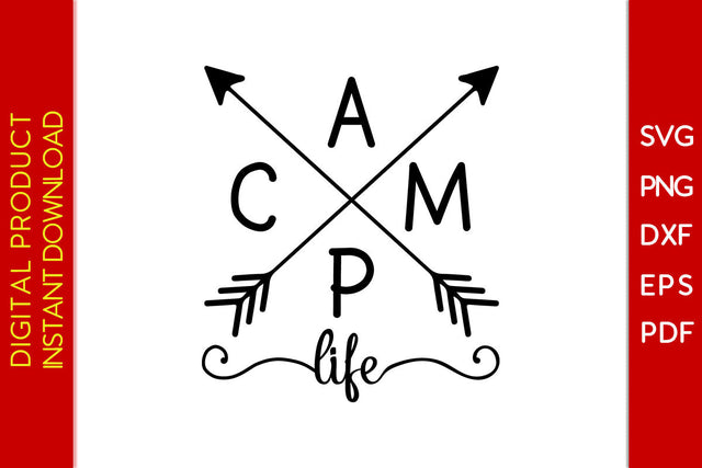 Camp Life Camping SVG PNG PDF Cut File SVG Creativedesigntee 