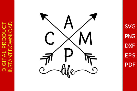 Camp Life Camping SVG PNG PDF Cut File SVG Creativedesigntee 