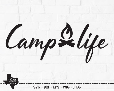 Camp Life | Outdoor SVG SVG Texas Southern Cuts 