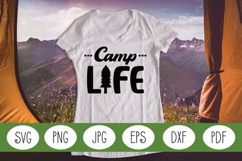 Camp Life SVG | Camping Life SVG | Camping Scene SVG SVG Angel Lynne Designs 